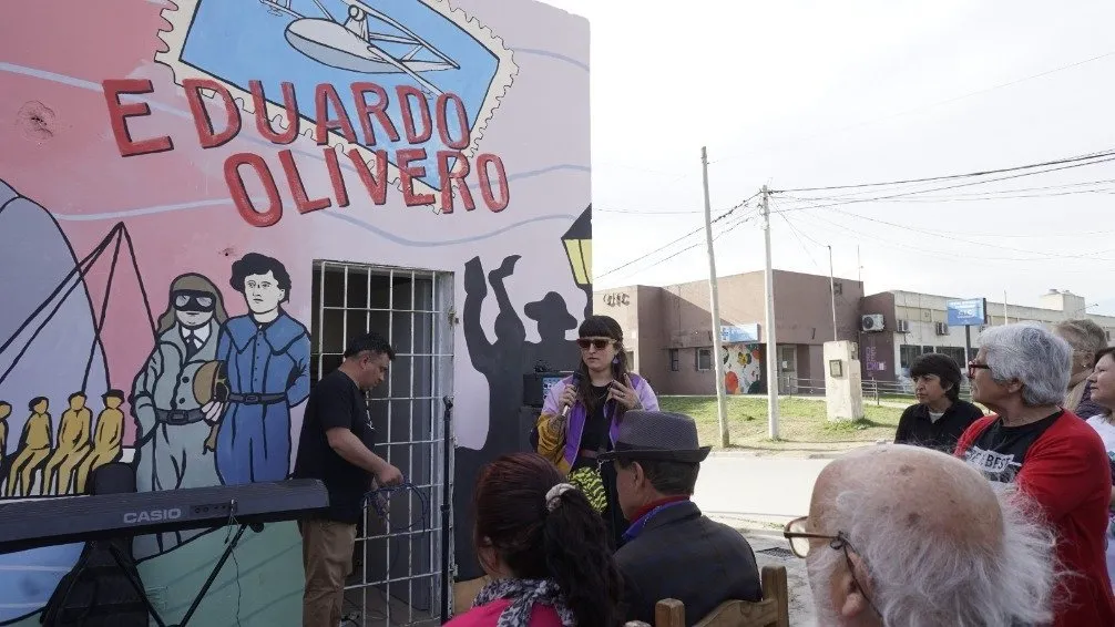 Inauguraron un Mural en homenaje a Eduardo Olivero